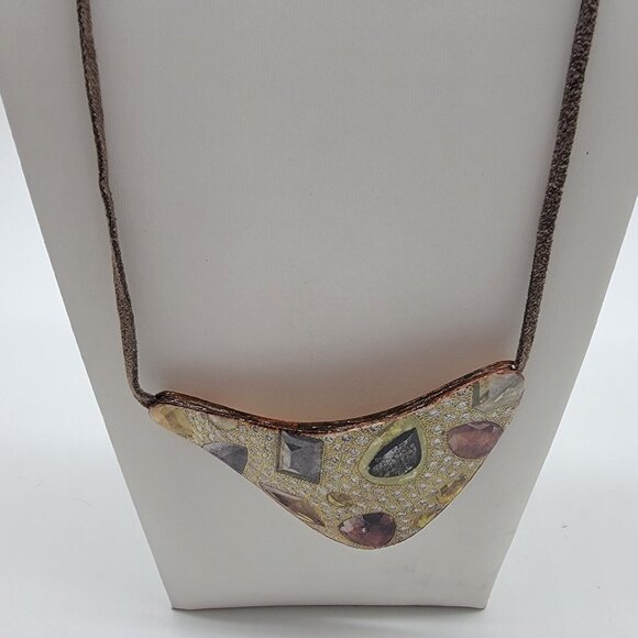 Beautiful New Handcrafted Artisan Made Necklace‎ Signed K Trost 2014 - Picture 1 of 9